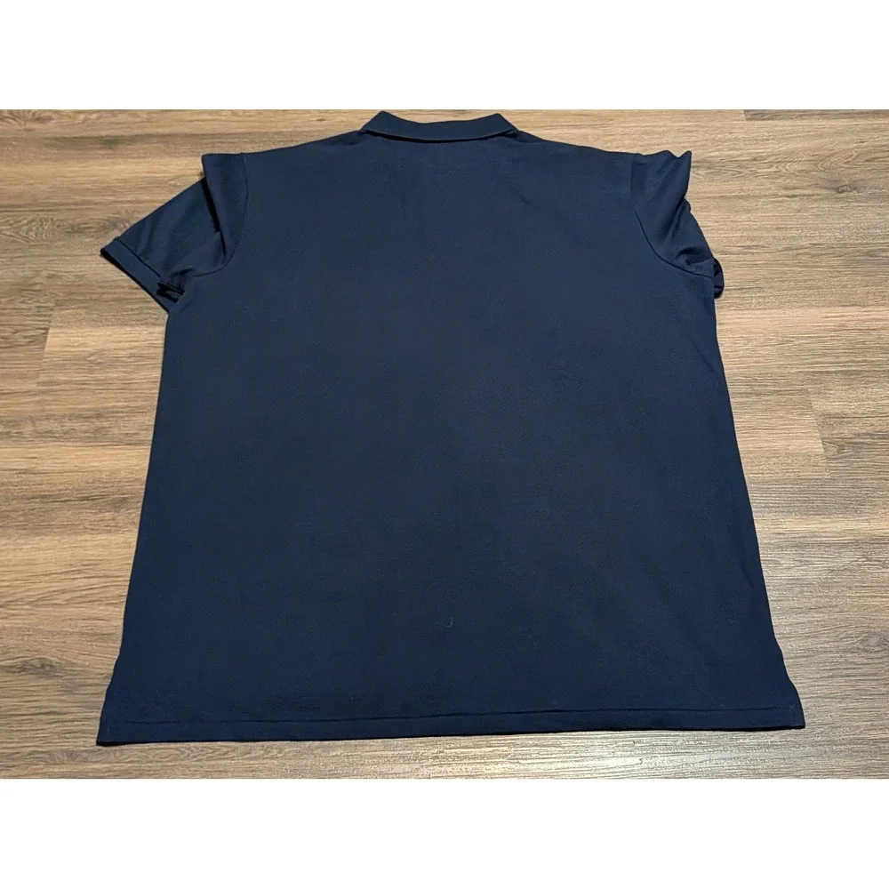 Polo Ralph Lauren Mens 4XB Navy Blue Ski Tourney Winter Event Graphic Polo Shirt